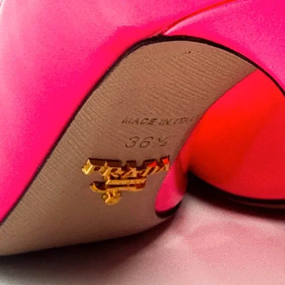 Prada Neon Pink Pumps- Size 36.5 - Picture 9 of 14